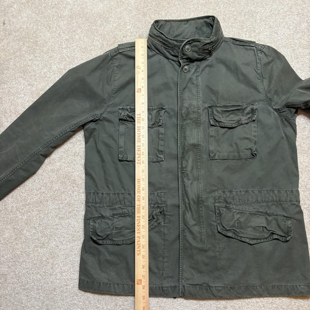 Gap Military Jacket Mens Large Green Fatigue Field Utility Hooded Canvas M-65 - Picture 7 of 16